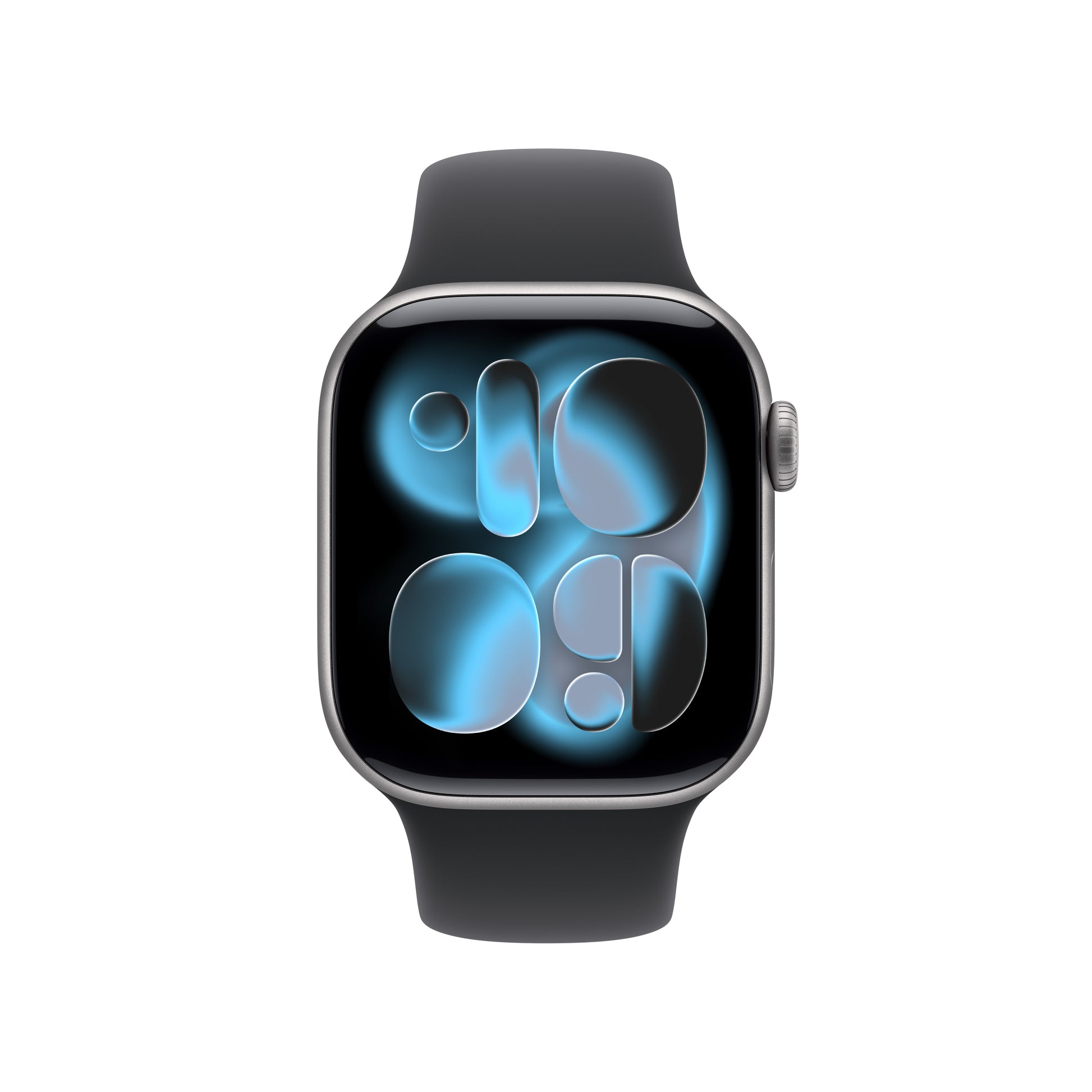 Apple Watch Series 11 42 mm GPS + Cellular – Aluminium Grau, Sportarmband Schwarz, M/L, 50 m, für iPhone