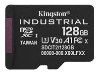 Kingston Technology Kingston Industrial microSDXC 128 GB – UHS-I, Klasse 10, U3, V30, A1, 100/80 MB/s, ohne Adapter