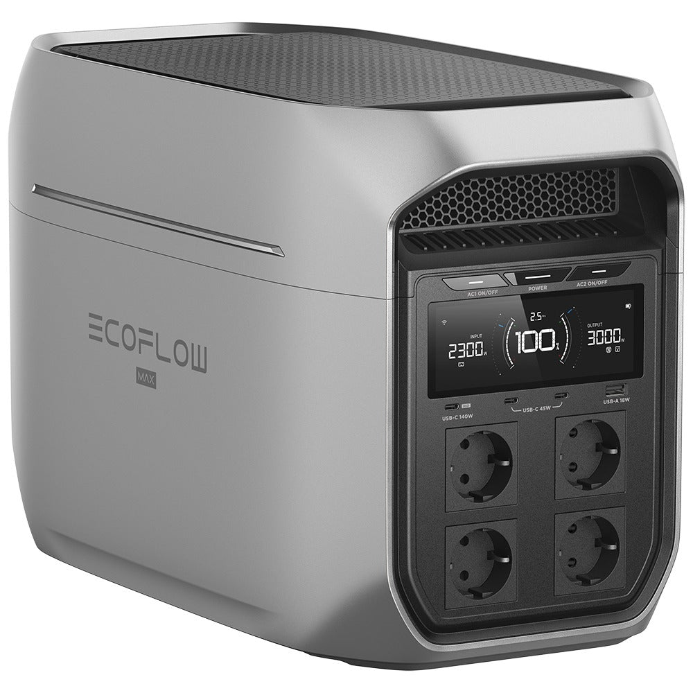 EcoFlow DELTA 3 Max Plus – Powerstation – 2'048 Wh, 300 W, LiFePO4