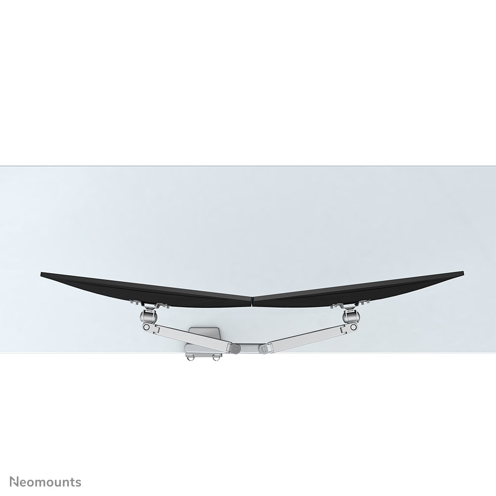 Neomounts Monitorarm, Tischklemme, Tischdurchführung, bis 32", Silber