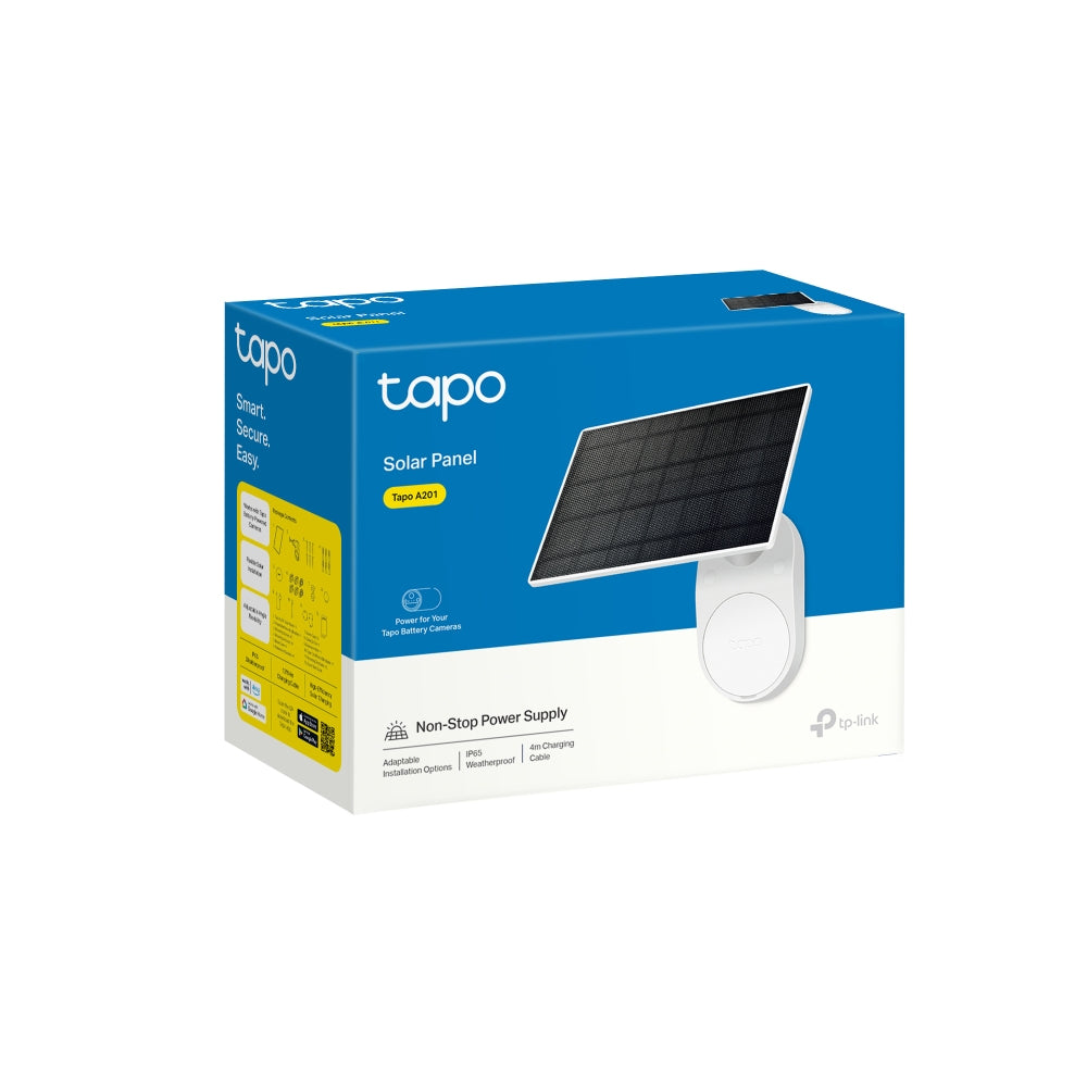 TP-Link Tapo A201 Solarpanel – 2,5 W, 5,2 V, USB, IP65 – für Tapo C400, C410, C420 und andere