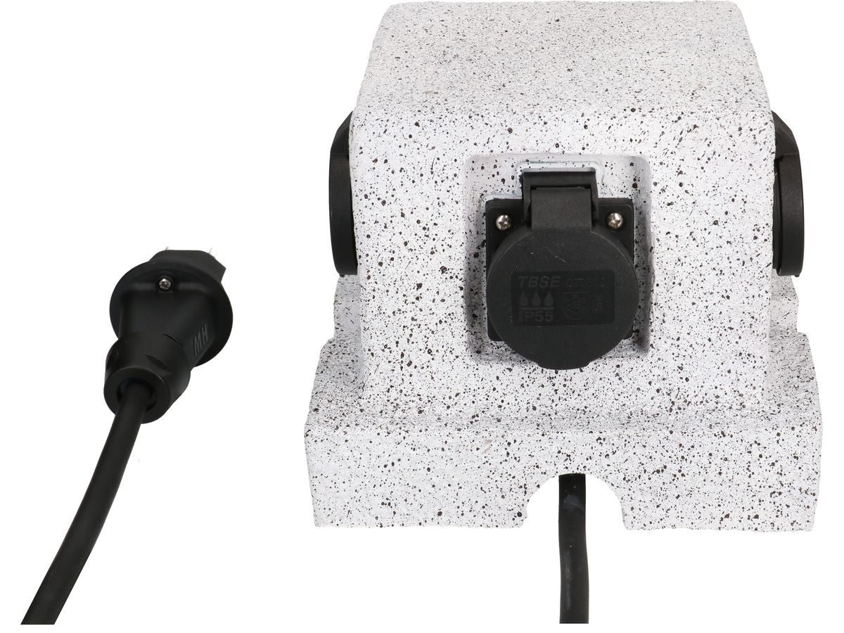 Max Hauri AG Max Hauri Gartensteckdose – 4×T13, IP44, 1,4 m