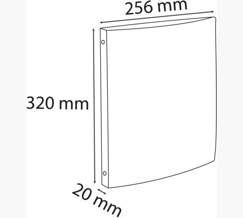 Exacompta Ringbuch – 4 Ringe Ø 15 mm – für A4 – Rückenbreite 2 cm – Schwarz