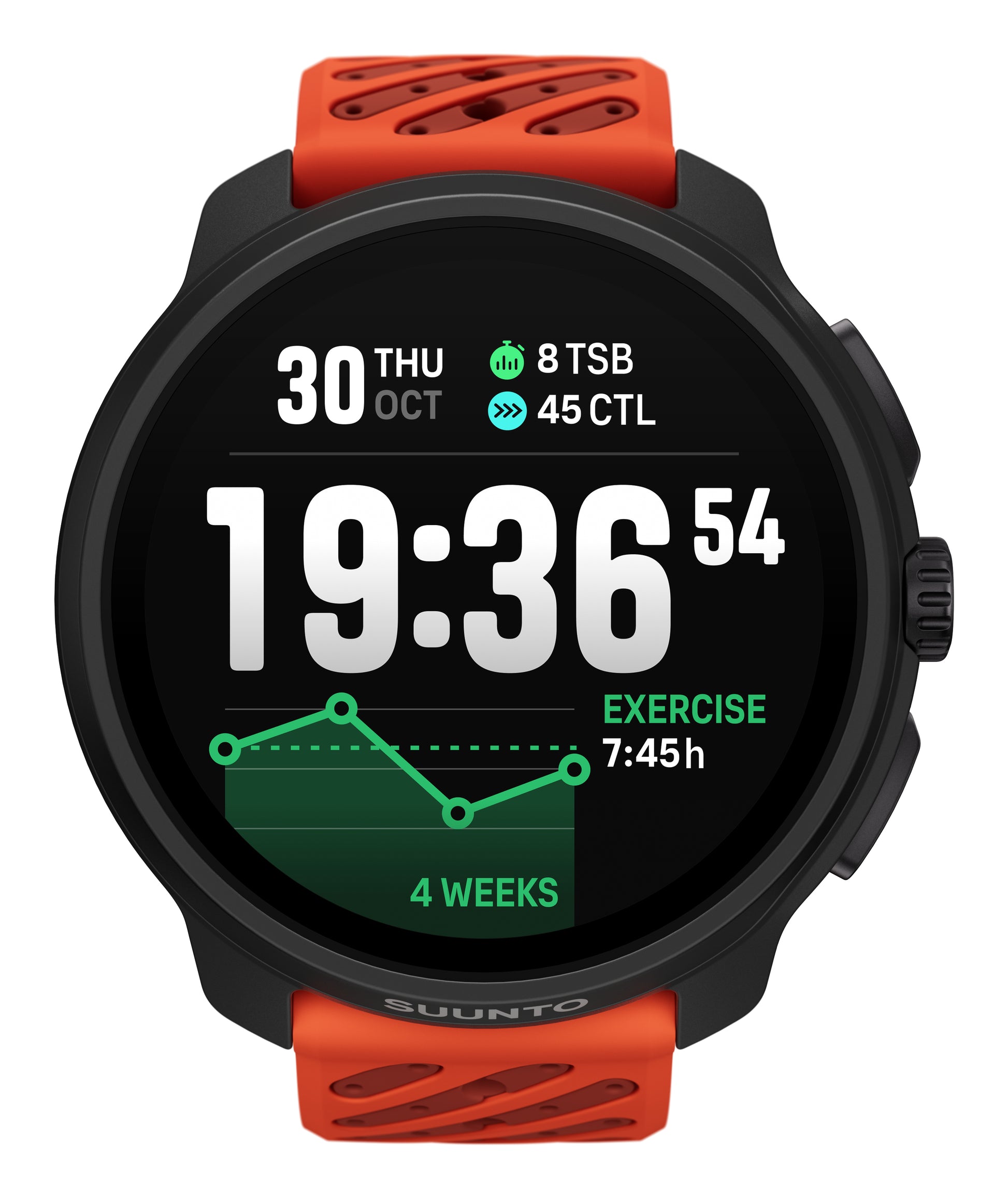Suunto Race 2 49 mm GPS – Polyamid Schwarz, Sportband, Orange, 100 m, für iPhone, Android