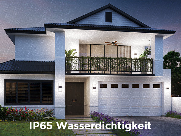 Govee Aussenwandleuchte – 1 500 lm, 24 W – Mehrfarbig, 2700–6500 K – IP65 – Netzbetrieb – für Alexa, Google