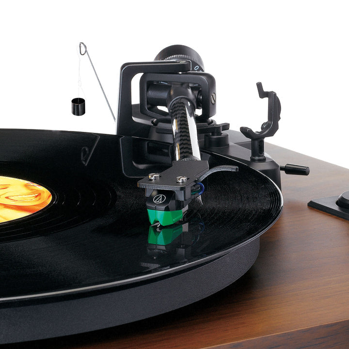 Lenco LS-600WA – Plattenspieler (Riemenantrieb, manuell), Bluetooth, Phono-Vorverstärker, 33⅓/45 U/min – Holz/Schwarz