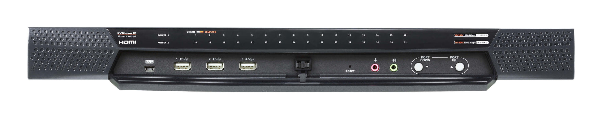 ATEN KN4032VB – KVM-Switch, 32-Port, HDMI/VGA, USB 2.0/PS/2, RJ-45, 1920 × 1200, Virtuelle Medien