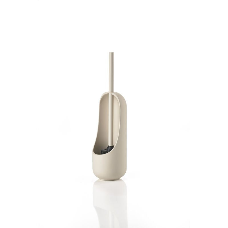 Zone Denmark Sensu – WC-Bürstenset – Keramik, beige, H 41 cm, Ø 11,8 cm