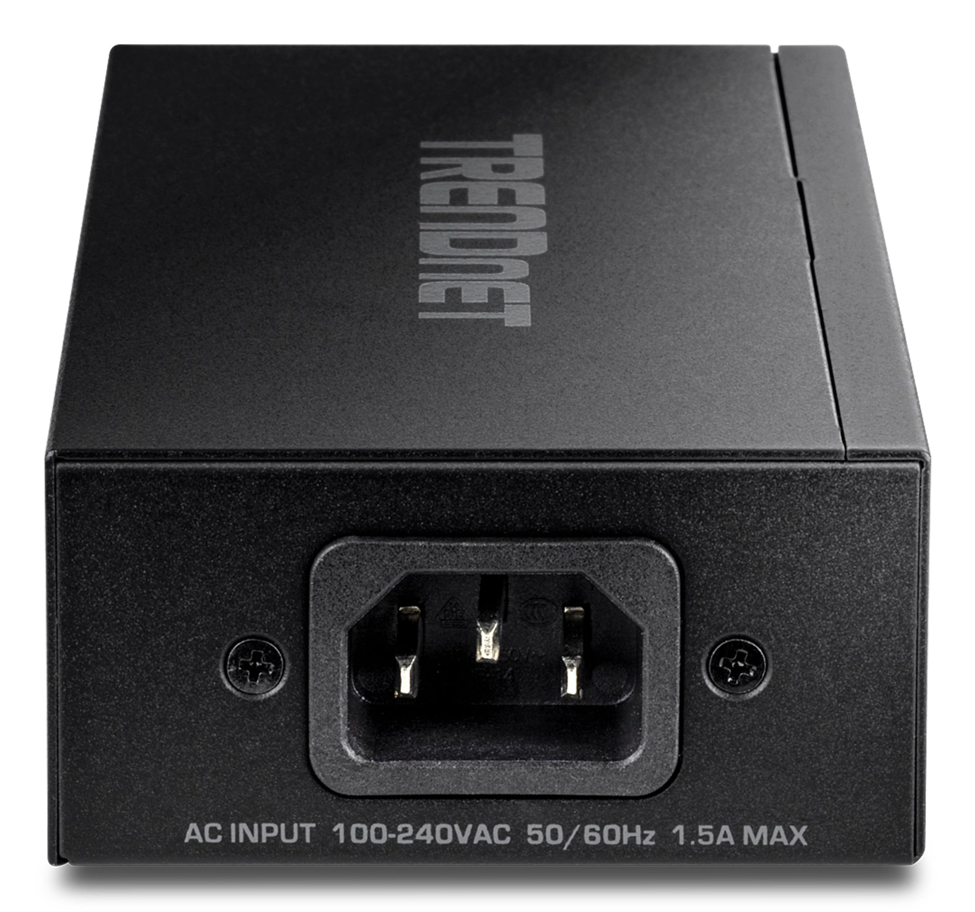 TRENDnet TPE-219GI PoE-Injektor – 2,5 Gbit/s, PoE++ (90 W), 2× RJ-45 (1× PoE), IEEE 802.3bt, Schwarz