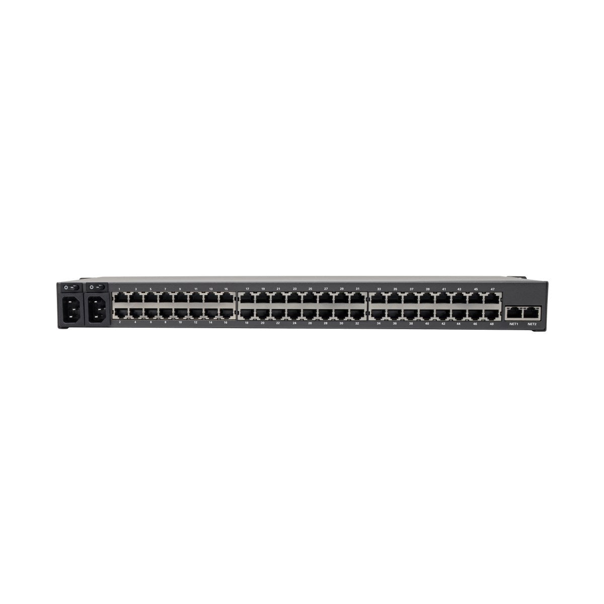Tripp Lite B097-048 – 48-Port KVM-over-IP Switch – Seriell (RJ-45), 2× USB 2.0, 3× Ethernet (RJ-45), Rack 1U