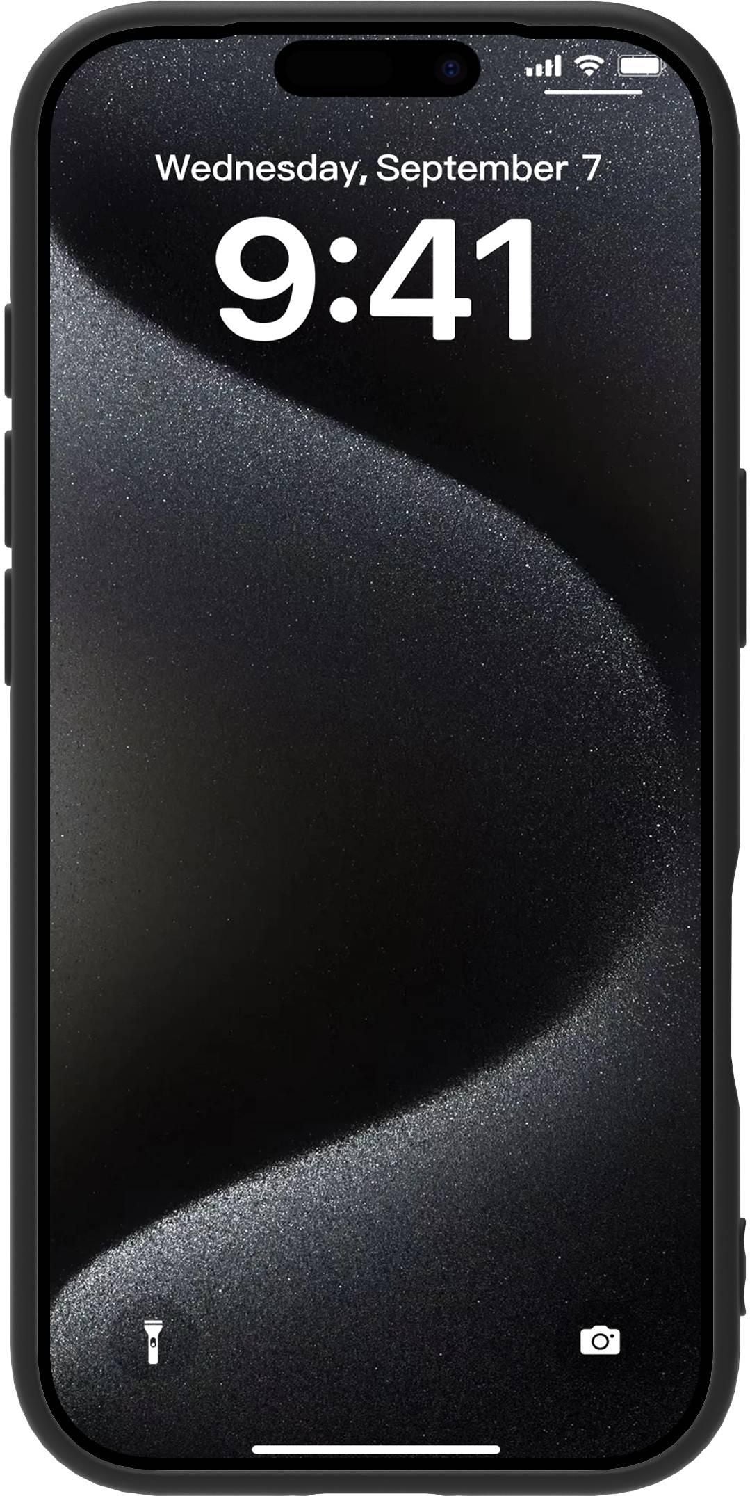 eSTUFF INFINITE (GRS) VIENNA Backcover – für Apple iPhone 17, recyceltes TPU, schwarz, bis 1,2 m sturzsicher