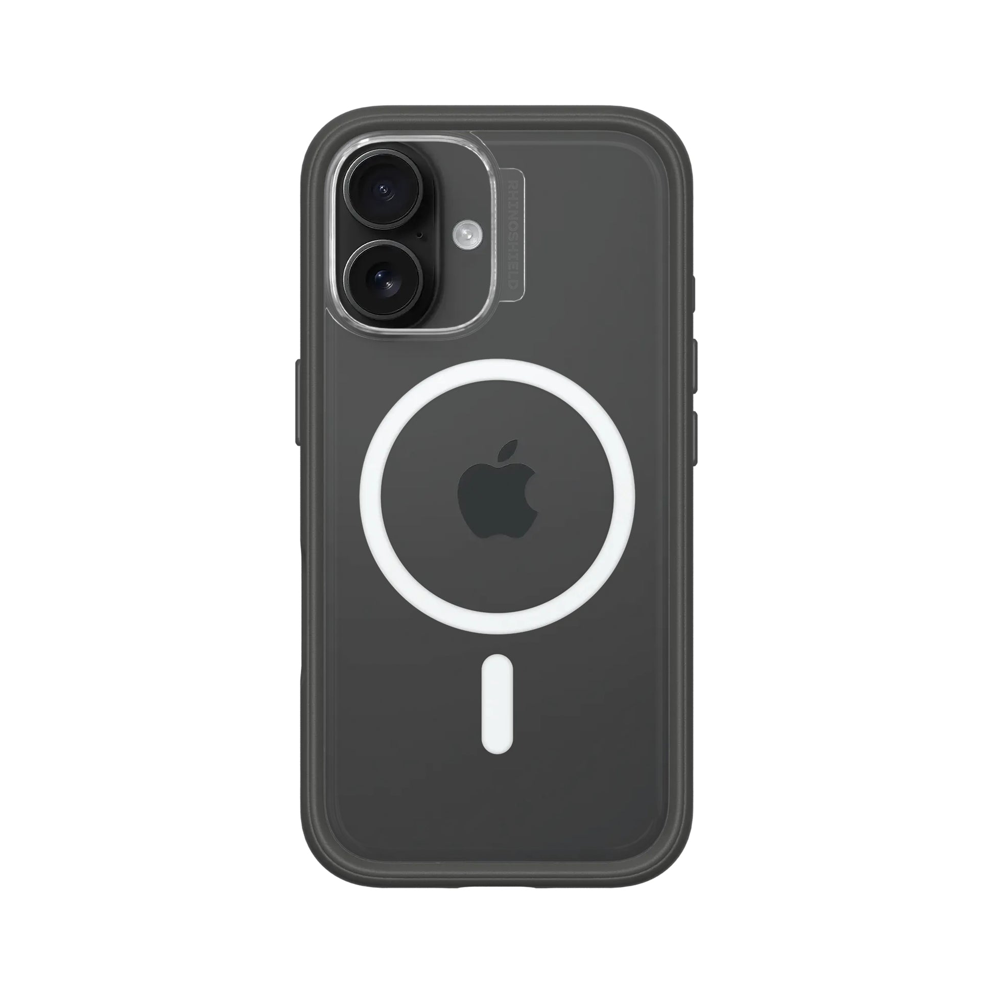 RhinoShield Mod NX – Backcover – für Apple iPhone 16 – MagSafe, Acryl+TPE, Graphit / Transparent