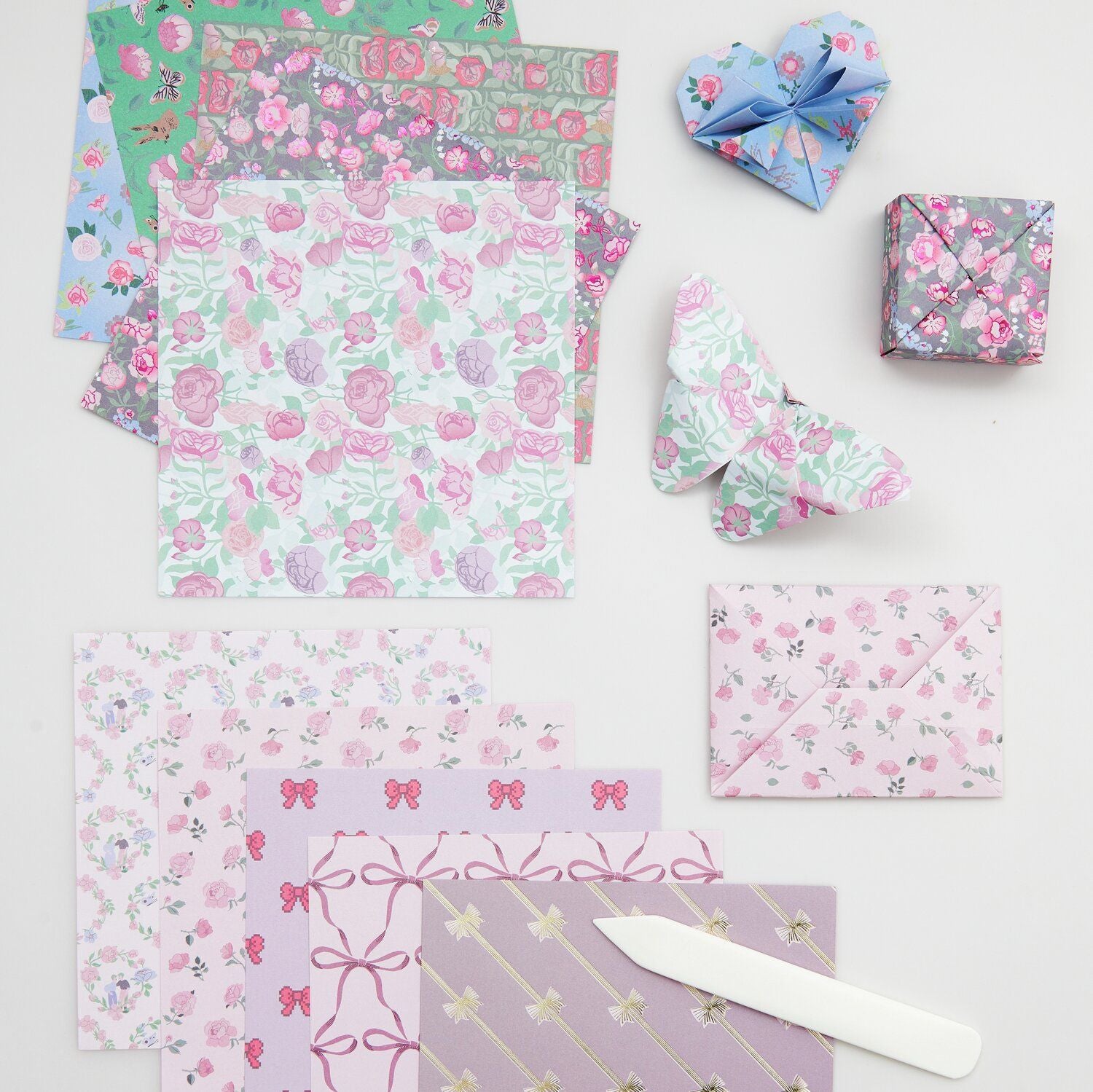 Rico Design Origamipapier – 15 × 15 cm, rosa, 70 g/m² – 50 Blatt