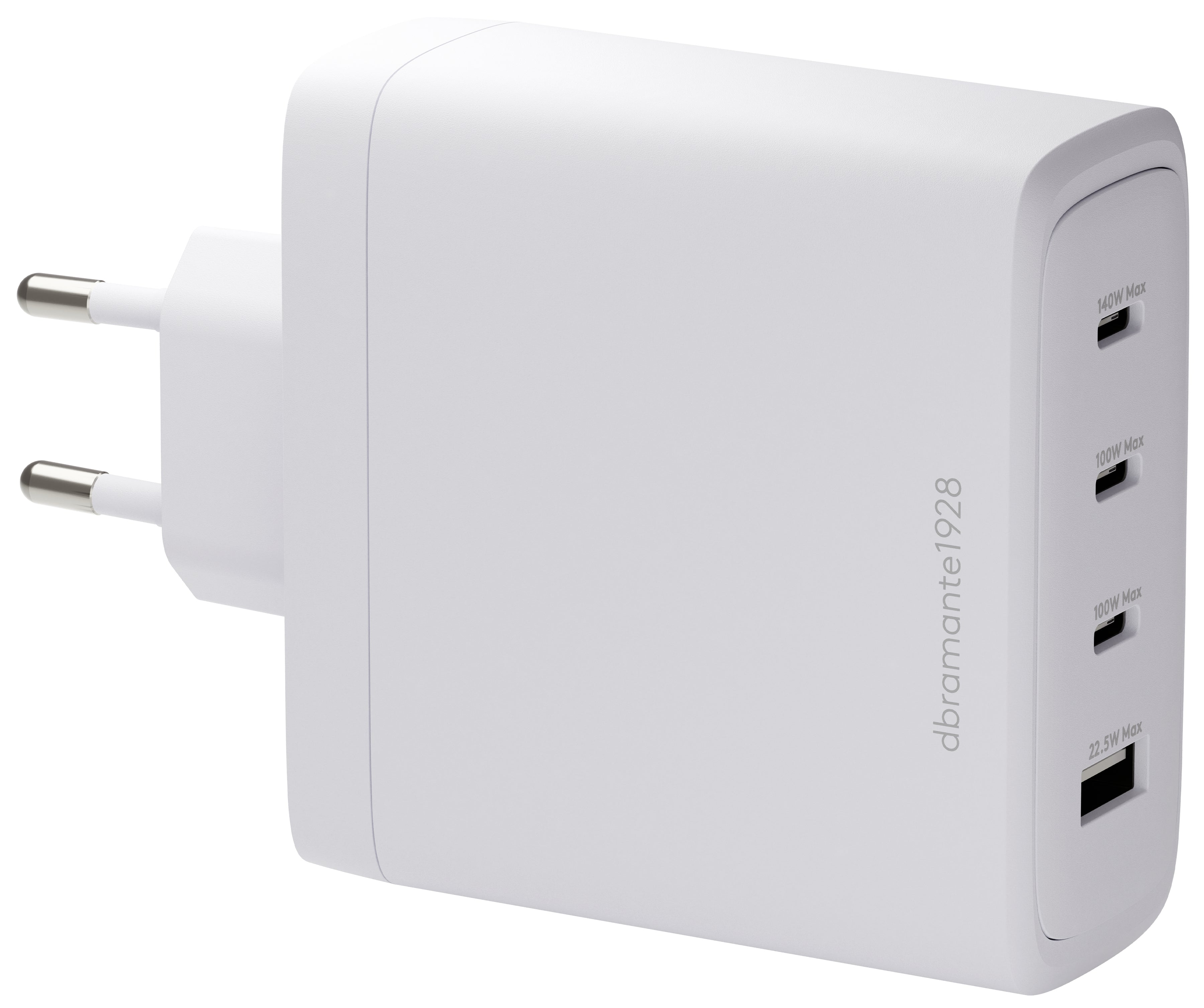 dbramante1928 CI14EUBL7234 USB-Wandladegerät 140 W – USB-C×3, USB-A×1 – Weiss