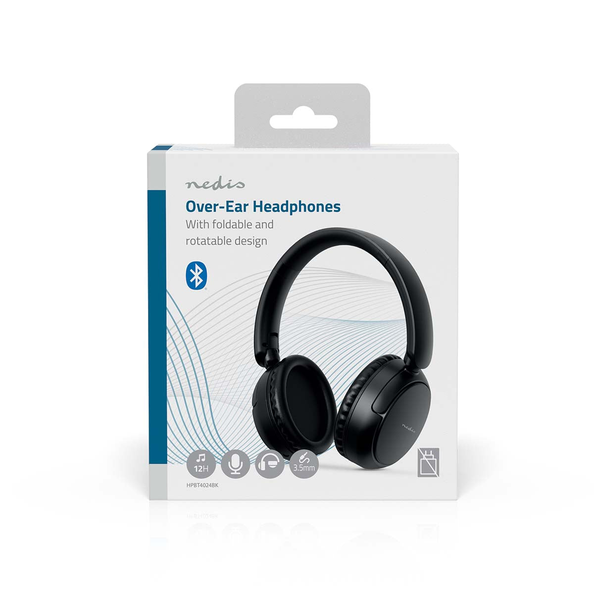 Nedis Over-Ear Kopfhörer – Stereo, Kabel + BT 5.3, Schwarz