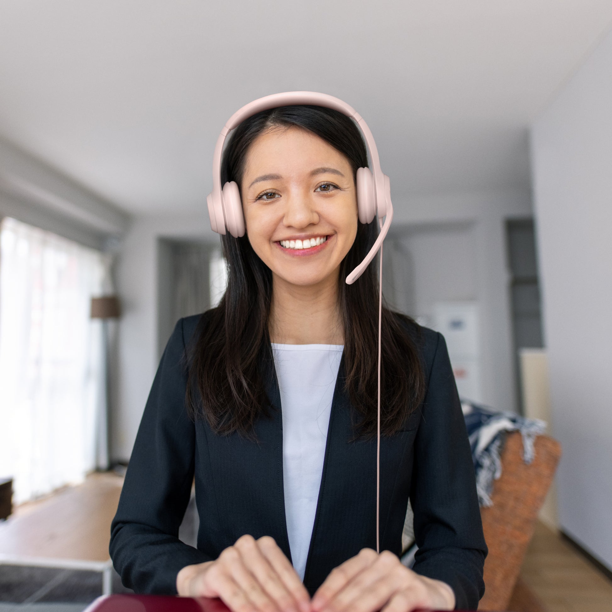 Logitech H390 – Headset – USB‑A – Pink – für PC/Mac
