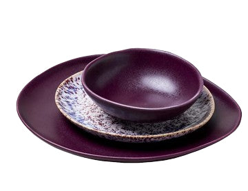 Chic-mic Speiseteller – 3er Set, Ø 16, 21,5, 30,5 cm, Keramik, Weiss