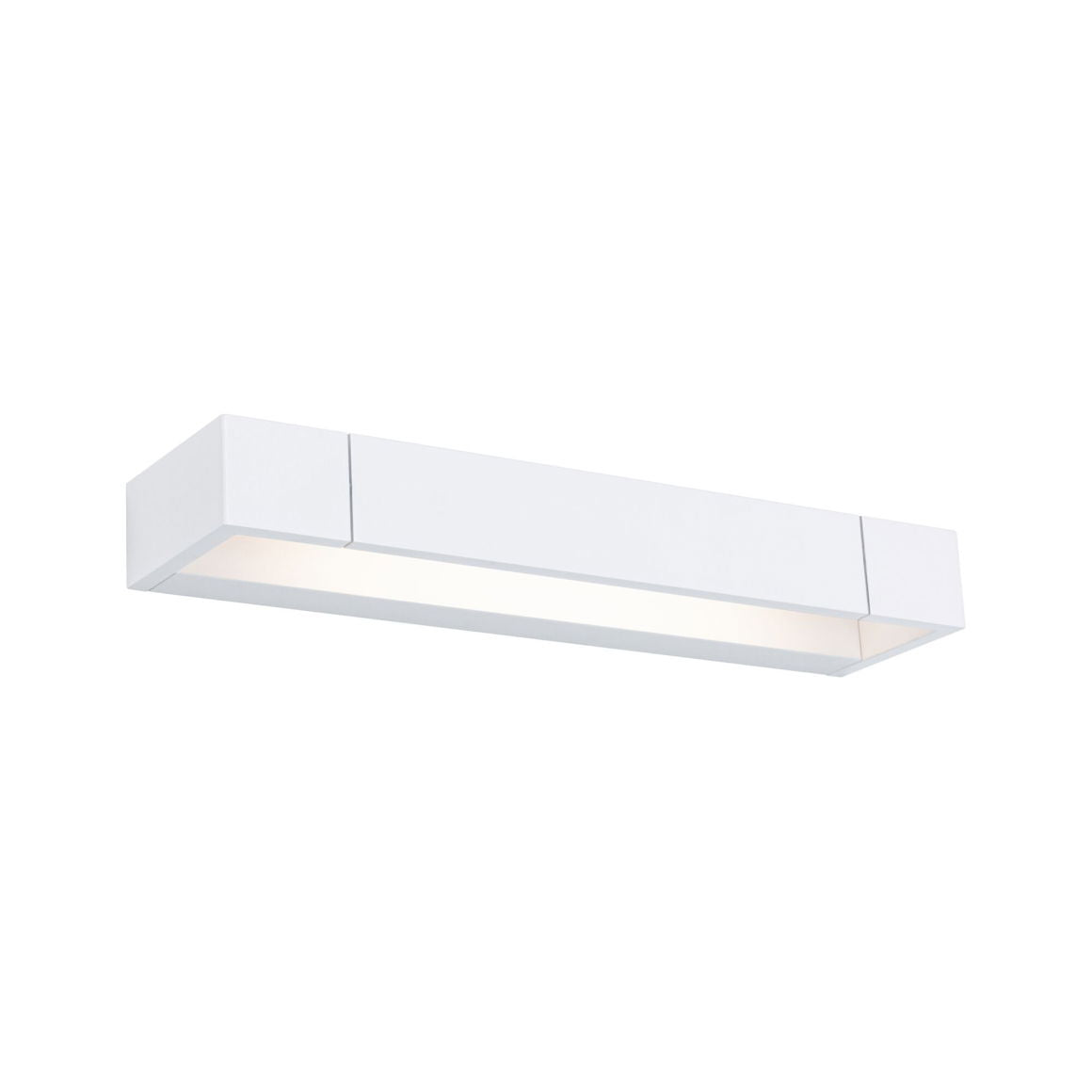 Paulmann Wandleuchte Lucille – 40 × 10 cm, 1200 lm, 11,5 W, 2700 K, dimmbar, IP44, weiss