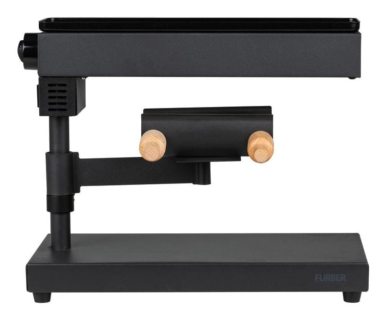 Furber. Furber Raclette-Gerät F00681 – 600 W, 1 Käsehälfte – Schwarz/Edelstahl