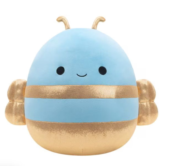 Squishmallows Plüschtier Bienenkönigin – 35 cm – Plüsch, blau/gelb, ab 3 J.