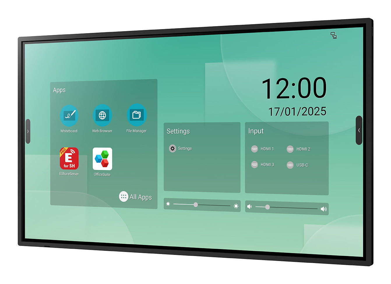 Sharp LM431 – 43" Touch, 3840 × 2160 (4K), VA, LAN