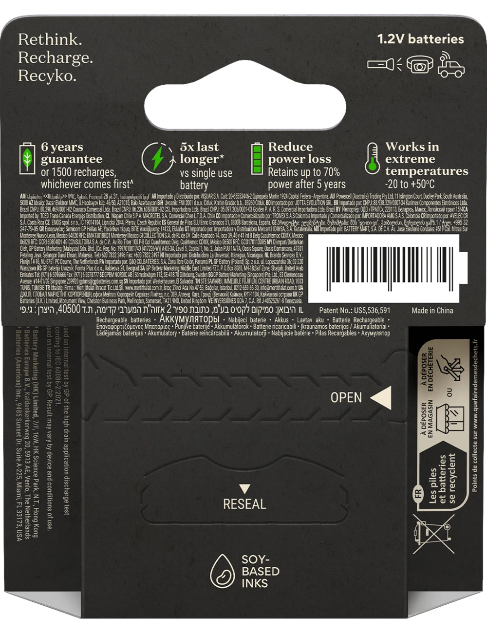 GP Batteries AA Akkus, NiMH, 2000 mAh, 1,2 V – 4 Stk.