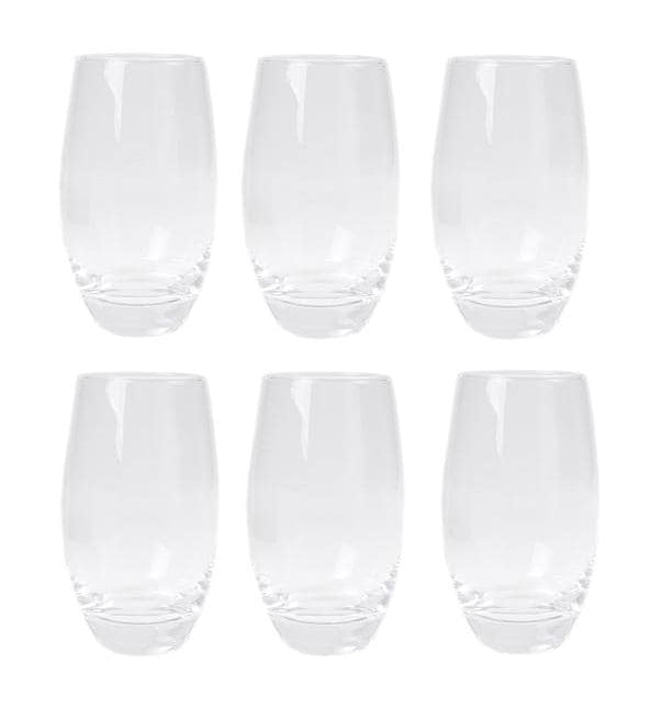 Arcoroc Trinkgläser Malea – 6er Set, 350 ml, Ø 7,6 cm, H 12,6 cm, Gehärtetes Glas, spülmaschinenfest