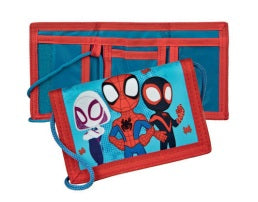 Undercover Portemonnaie – Klettverschluss, Münzfach – 13 × 9 × 2 cm – Mehrfarbig, Polyester – Spidey – 1 Stk