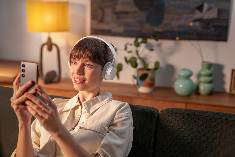 Philips TAH3209WT/00 – Duo Headset – Bluetooth 5.3, Touch-Steuerung – Weiss – bis 25 h