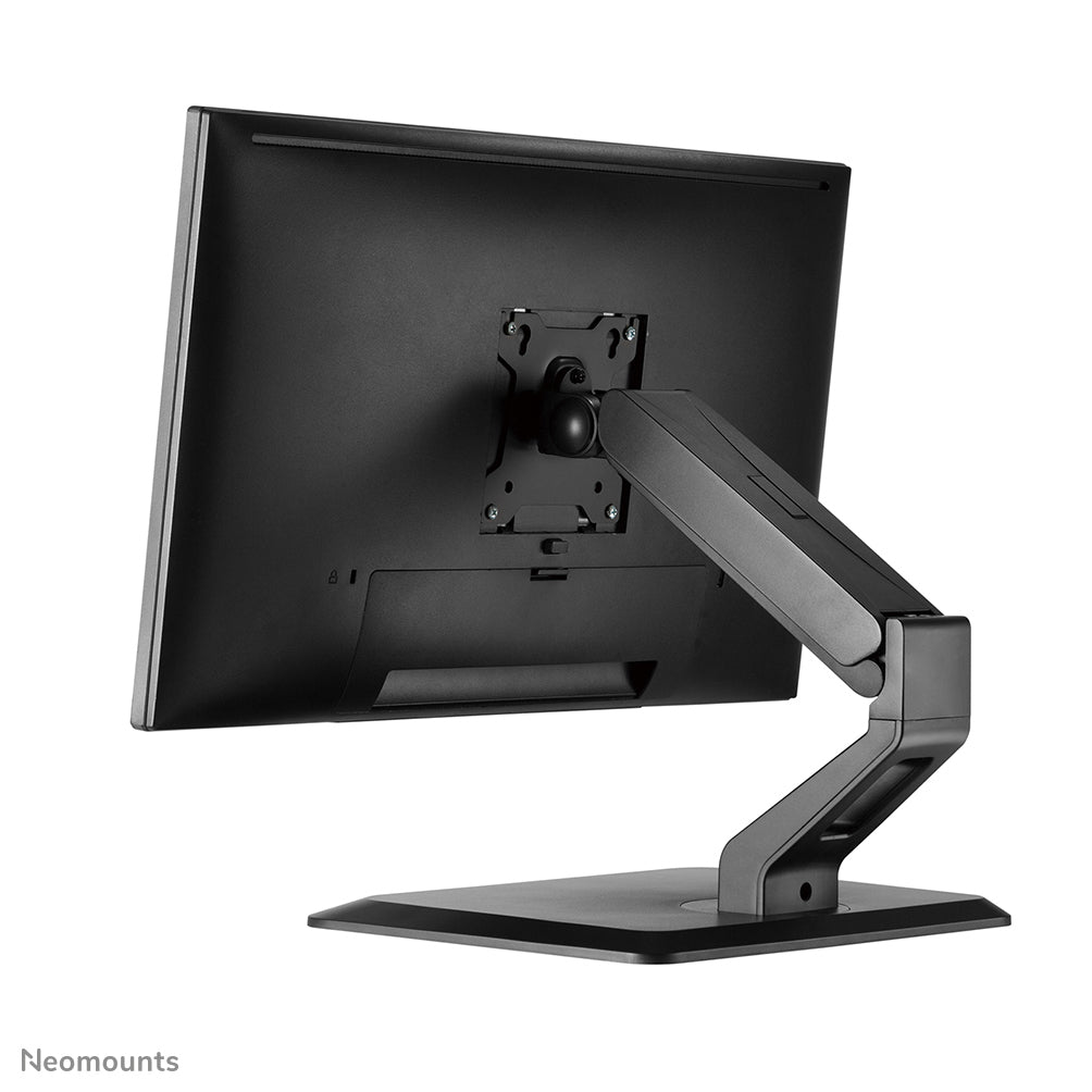 Neomounts FPMA D885BLACK – Tischhalterung, bis 32", VESA 75 × 75 mm, 10 kg, neigbar, schwarz