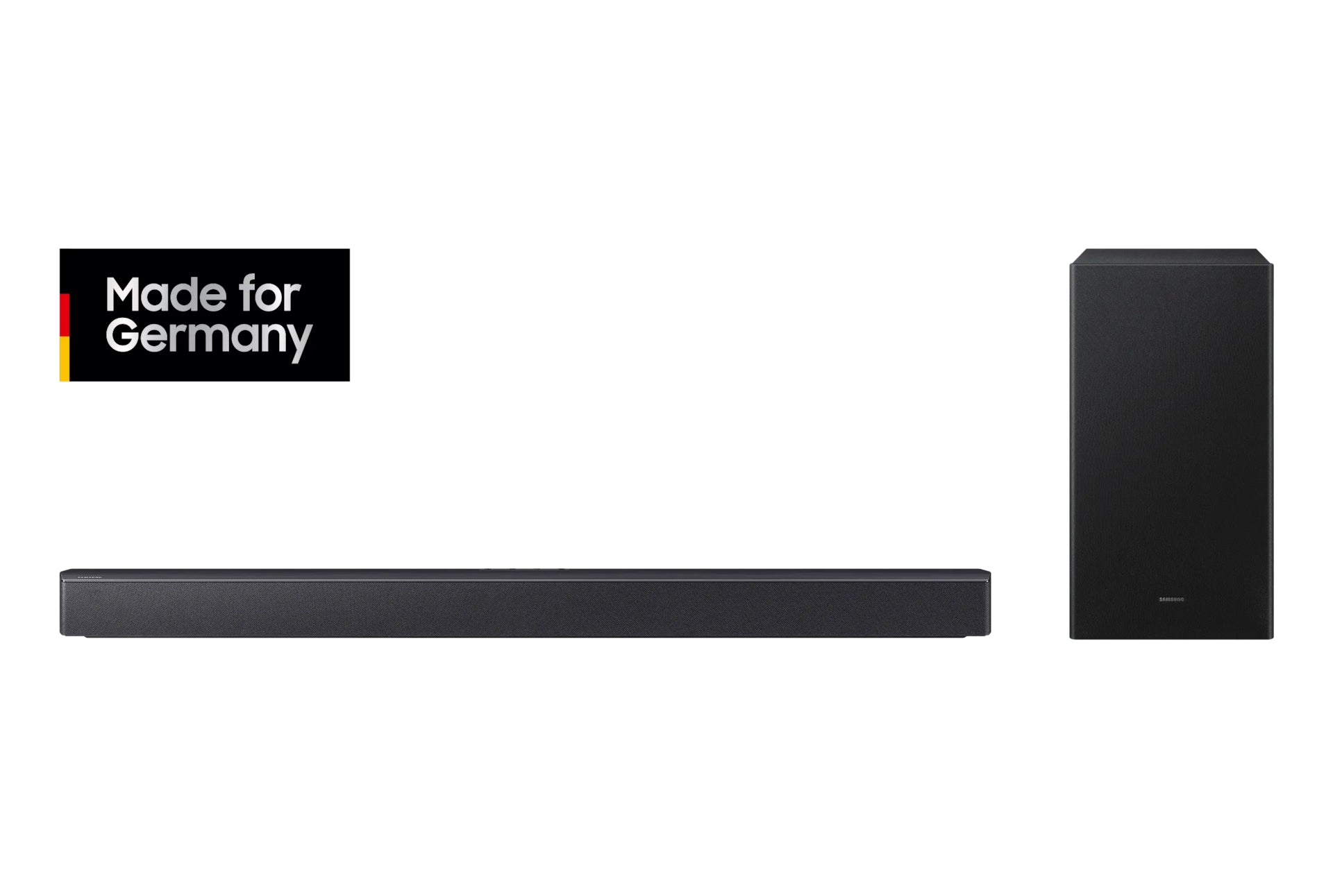 Samsung HW-B460GF – Soundbar – 2.1, DTS Virtual:X, mit kabellosem Subwoofer – Schwarz