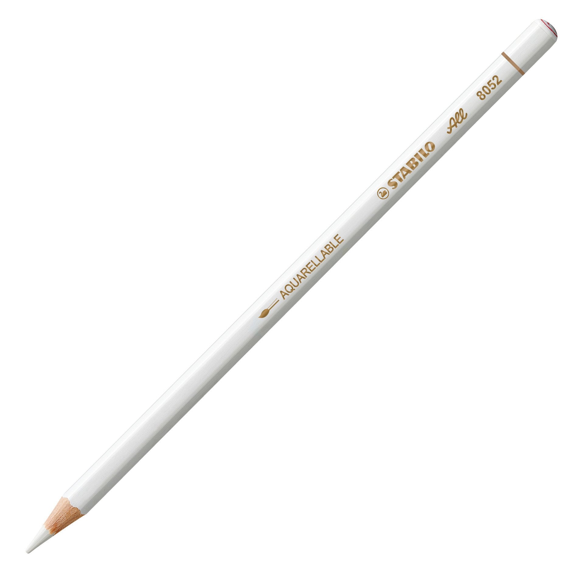 STABILO Non-Permanent-Marker Spezialstift All – Rundspitze – Weiss – wasservermalbar