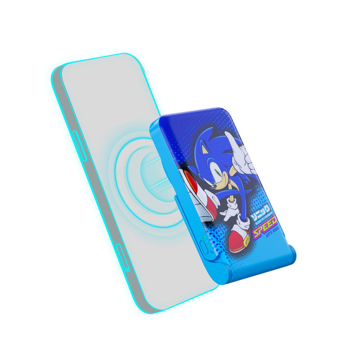 OTL Technologies Powerbank 5000 mAh, PD 20 W, 1× USB-C, kabelloses Laden, für Smartphones, Blau
