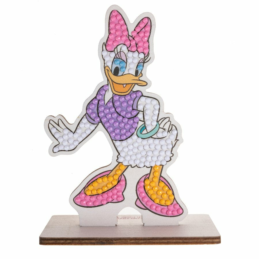 CRAFT Buddy Crystal Art Buddy – Diamond-Painting-Set Daisy Duck – 8 × 11 cm – ab 6 Jahren