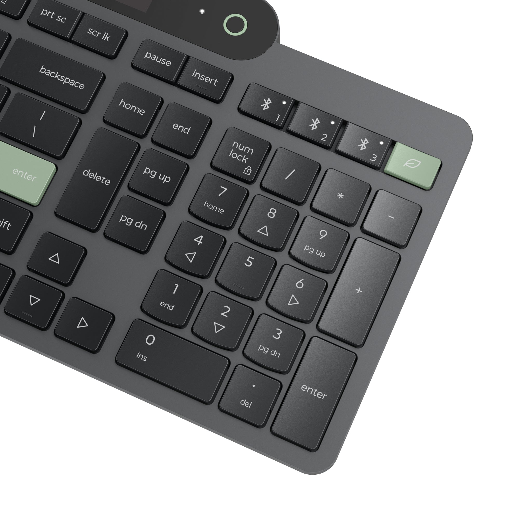 Lenovo Tastatur – Bluetooth 5.1, Solar, Multi-Device (3 Geräte), USB-C, AZERTY (BE) – schwarz