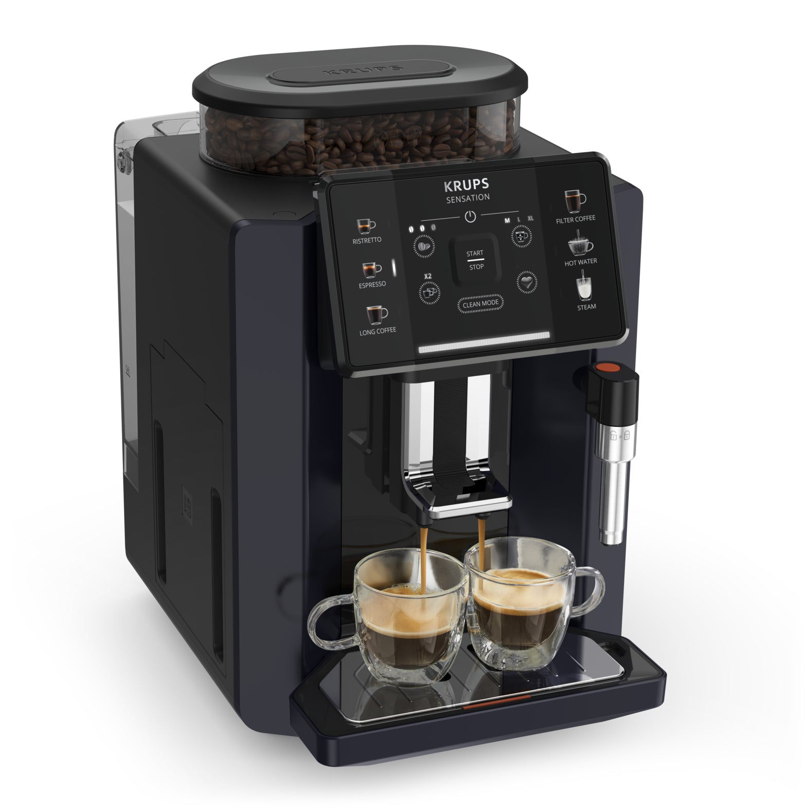 Krups EA910B Kaffeevollautomat – 1,7 l, 260 g, Schwarz