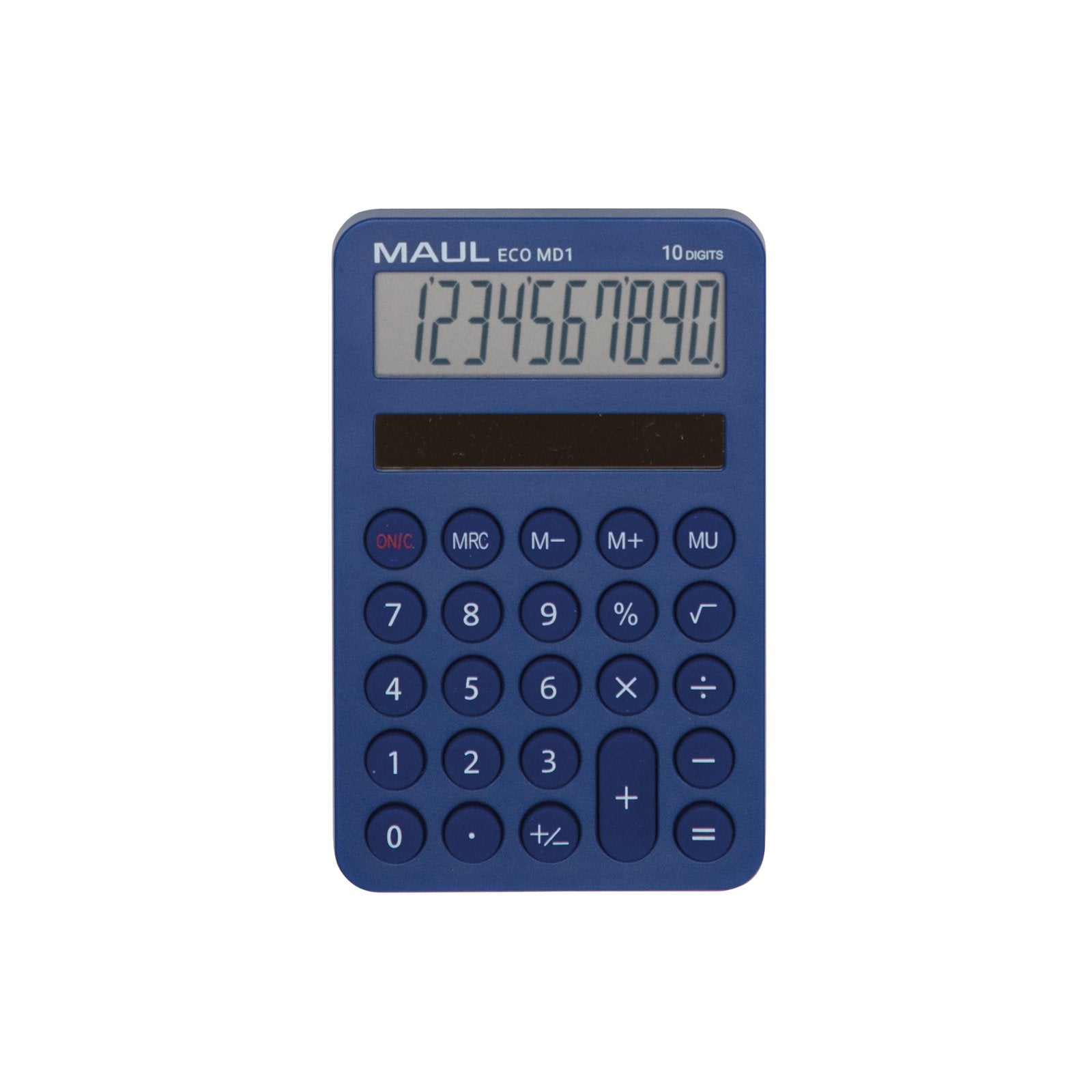 Maul Taschenrechner ECO MD1 – 10-stellig – Solar – Blau