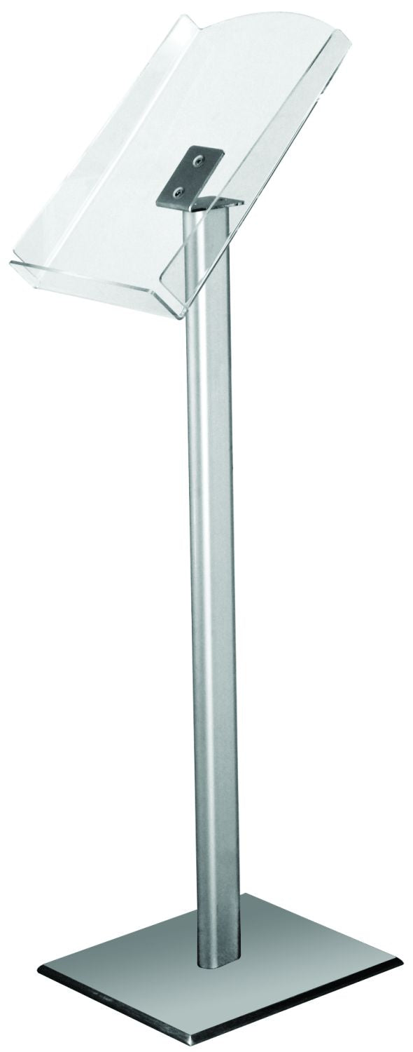 Europel Infoständer A4 – Acryl/Aluminium/Stahl, silber/transparent – 350500