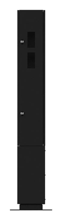 Hagor Bodenständer – 50–55" – Diebstahlsicherung, mit Belüftung – für Hochformat-Displays – SOPK 55, Schwarz