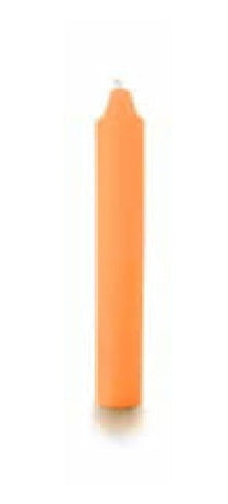 Balthasar Stabkerze – Ø 2,2 × 15 cm – Paraffin, Neonorange – 16-teilig