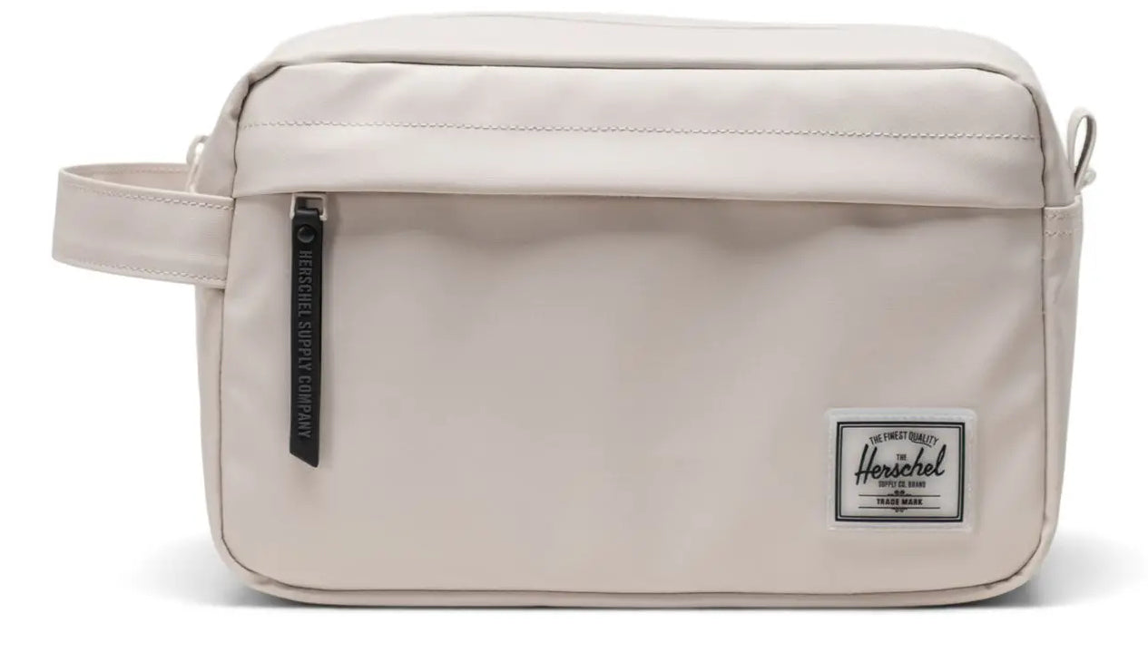 Herschel Kulturbeutel Chapter – wasserfest, Reissverschluss – 24,1×15,2×11,4 cm – weiss matt – 1 Stk.