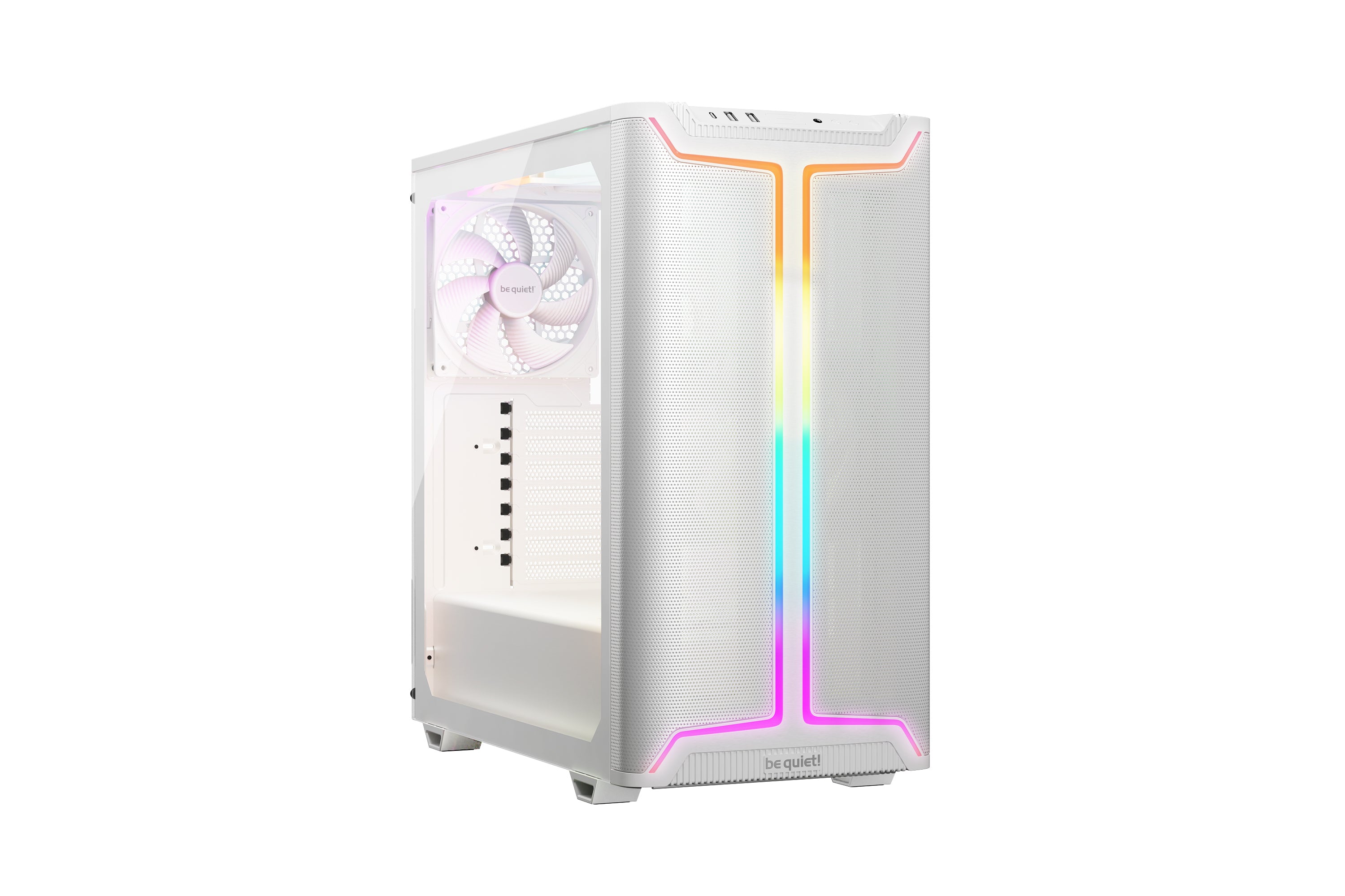 be quiet! be quiet Pure Base 501 DX – PC-Gehäuse – Midi-Tower, Weiss, ATX/micro ATX/Mini-ATX, 2×3,5", 5×2,5", 36,8 cm