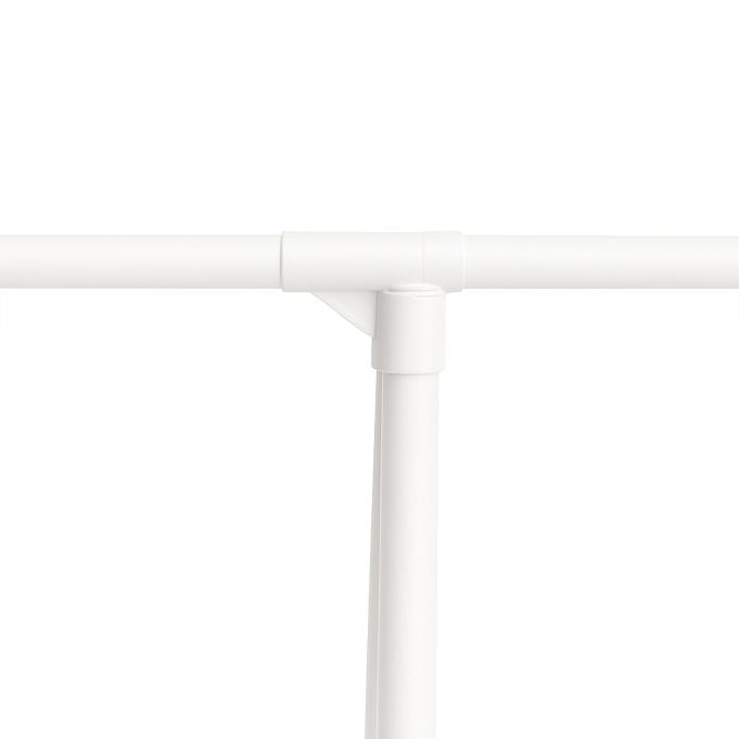Relaxdays Garderobenständer – Stahl – Weiss – 1'600 mm