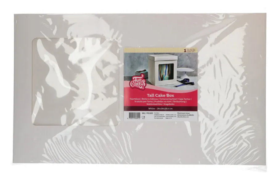 FunCakes Cupcake-Box – 405 × 405 × 455 mm, weiss