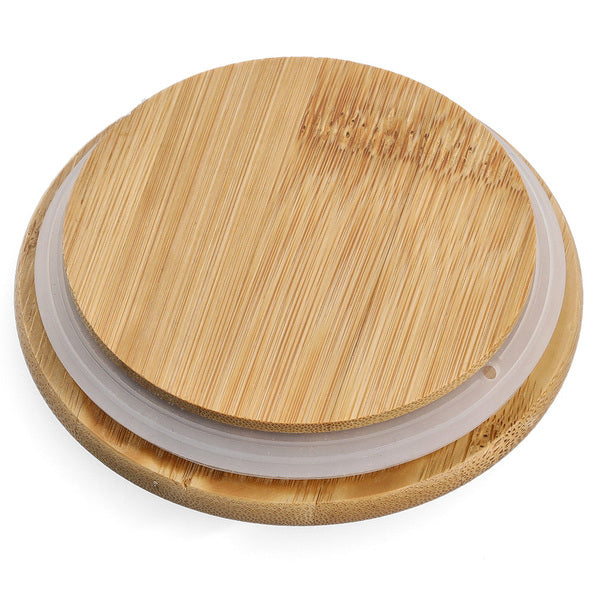 Zeller Present Vorratsdose 720 ml, Ø 10 × 15 cm, Keramik/Bambus, Aprikose