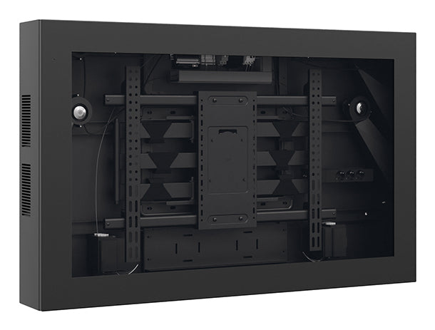 Hagor SOPW 55" – Outdoorgehäuse (Querformat), IP65, mit Klimasystem, abschliessbar, für 55" Displays, Schwarz