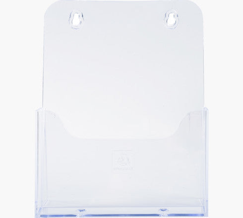 Exacompta Tischprospekthalter 75058D – für A5 – Hochformat – transparent – Polystyrol (PS) – 73×214×173 mm