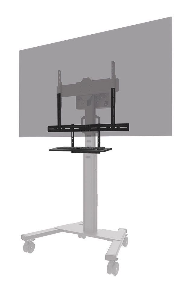 Neomounts AV40-500BL – Medienbox für Displays 43,0–109,8", VESA 200×200–800×600 mm, Traglast 5,5 kg, Schwarz