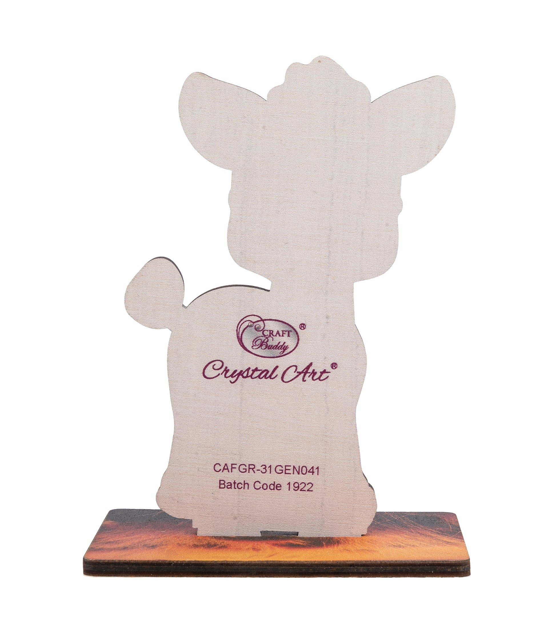 CRAFT Buddy Crystal Art Buddy – Allgemeines Bastelset – Zebra – 11 cm – ab 6 Jahren