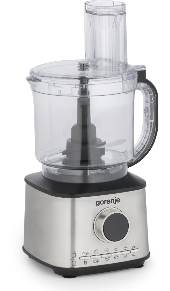 Gorenje Kompakte Küchenmaschine SBR1500E – 2 l Schüssel, 1,75 l Mixer, 1500 W – Weiss/Edelstahl